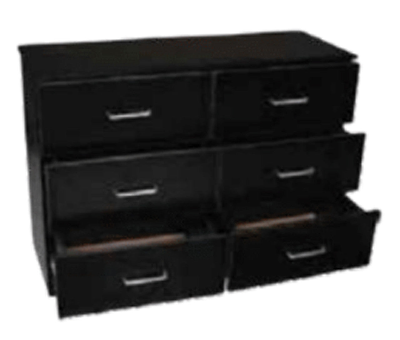 ALLEAH 6 DRAWER LOWBOY - WHITE OR BLACK