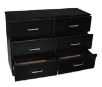 ALLEAH 6 DRAWER LOWBOY - WHITE OR BLACK