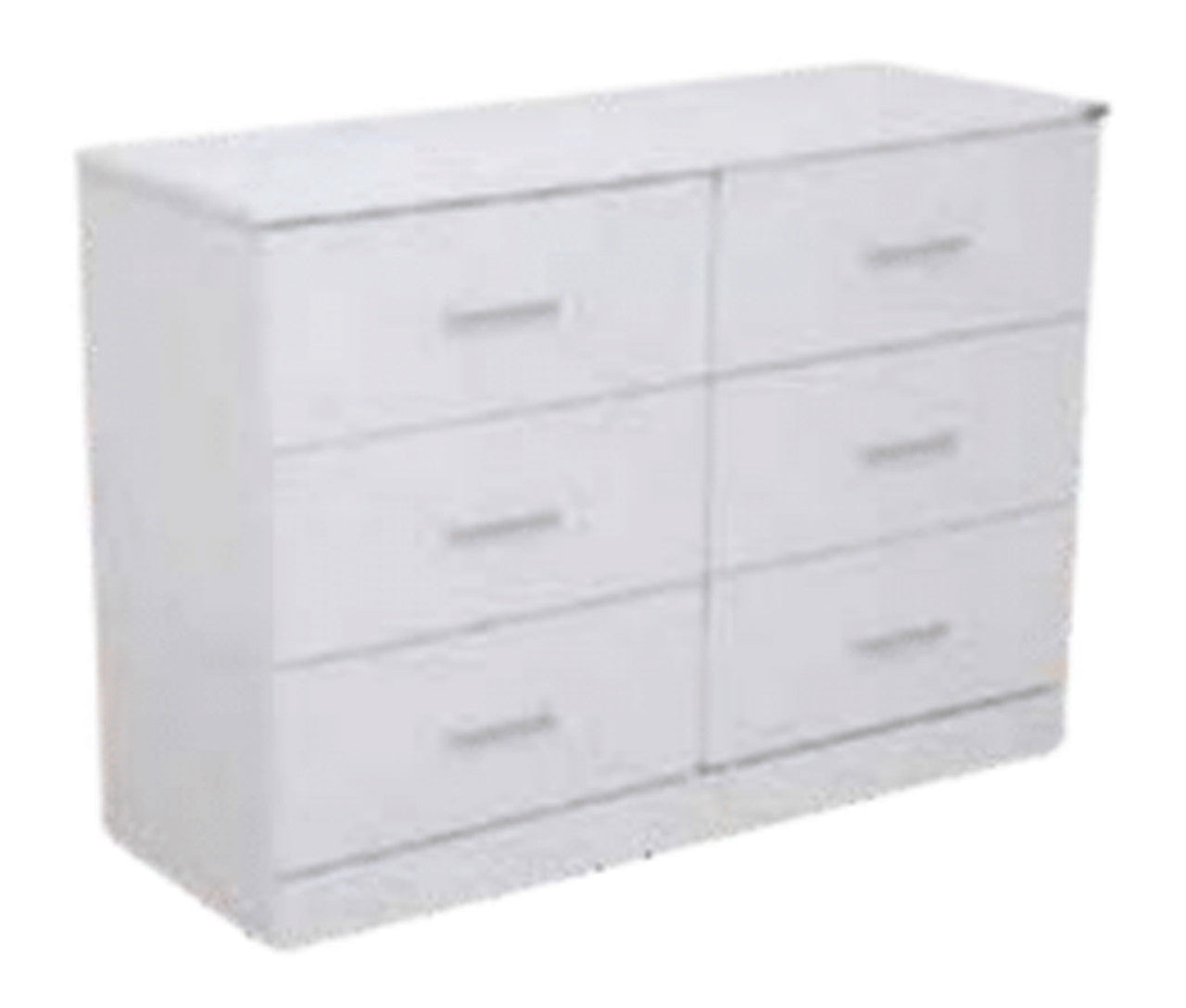 ALLEAH 6 DRAWER LOWBOY - WHITE OR BLACK