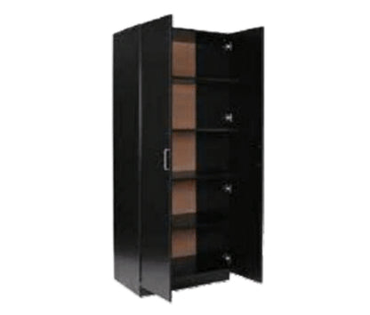ALLEAH 2 DOOR / 5 SHELF PANTRY - BLACK OR WHITE