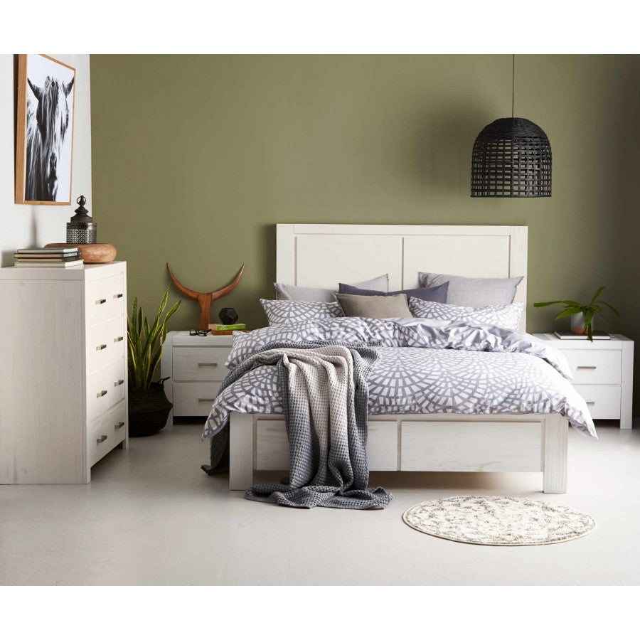 Double Bessemer Timber Bed Frame - Assorted Colours