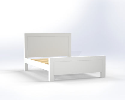 KING SINGLE RETRO (AUSSIE MADE) BED - WHITE, ANTIQUE WHITE, WHITEWASH & BRUSHED COLOUR OPTIONS