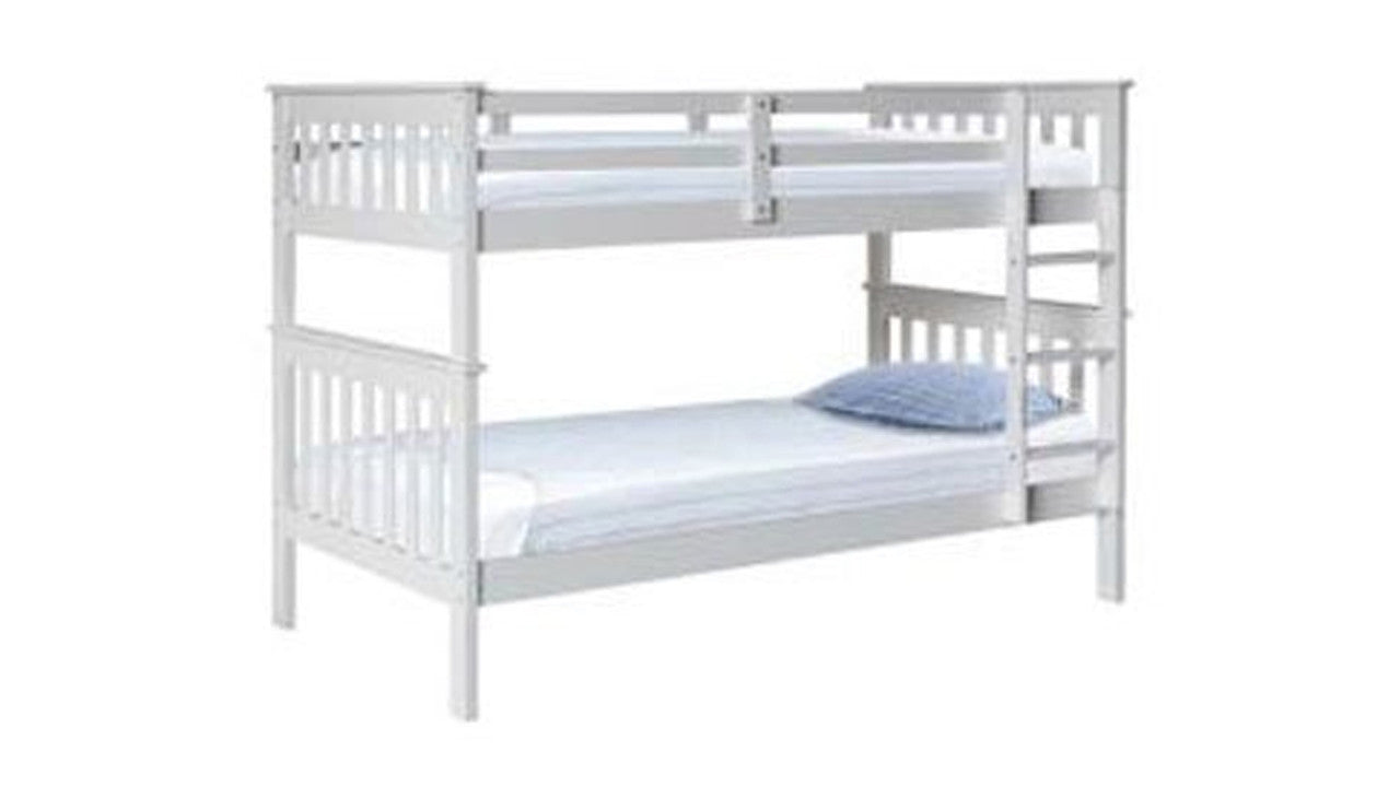 Single Over Single Retro Bunk - White Or Cappuccino