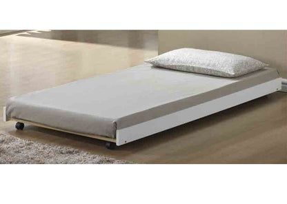 SEATTLE SINGLE OVER DOUBLE (TRIO) BUNK BED WITH MATCHING SINGLE TRUNDLE BED - WHITE