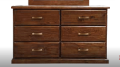 GUNNISON 6 DRAWER DRESSER - AS PICTURED