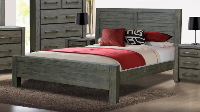 Selma Queen 4 Piece (TALLBOY) Bedroom Suite With Storage - As Pictured
