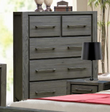 SELMA 5 DRAWER SPLIT TOP TALLBOY - AS PICTURED