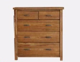 Montana 5 Drawer Tallboy - 1200(H) X 1050(W)-mountain Gum (2059)