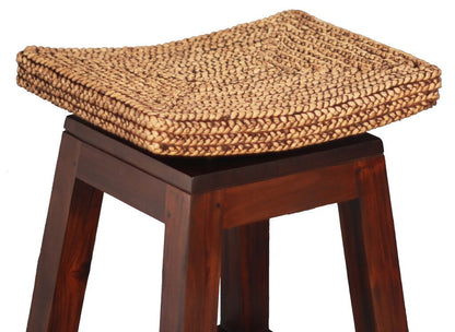 ORNAMENTAL  BAR STOOL  (BR 002 WV) - SEAT: 760(H) - MAHOGANY
