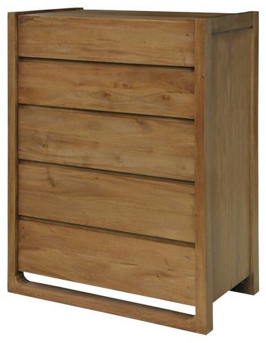 SCANDINAVIAN QUEEN  4 PIECE PIECE TALLBOY  BEDROOM SUITE   -  CARAMEL