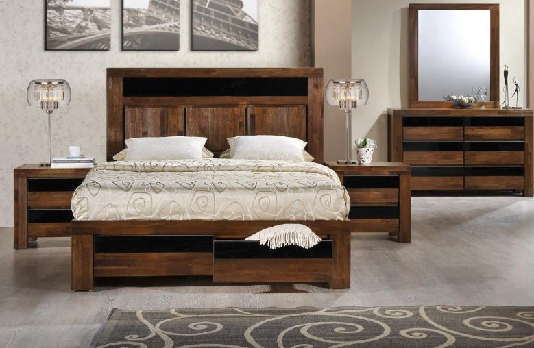 Mandarin (AUSSIE MADE) King 5 Piece (DRESSER) Bedroom Suite - Assorted Colours