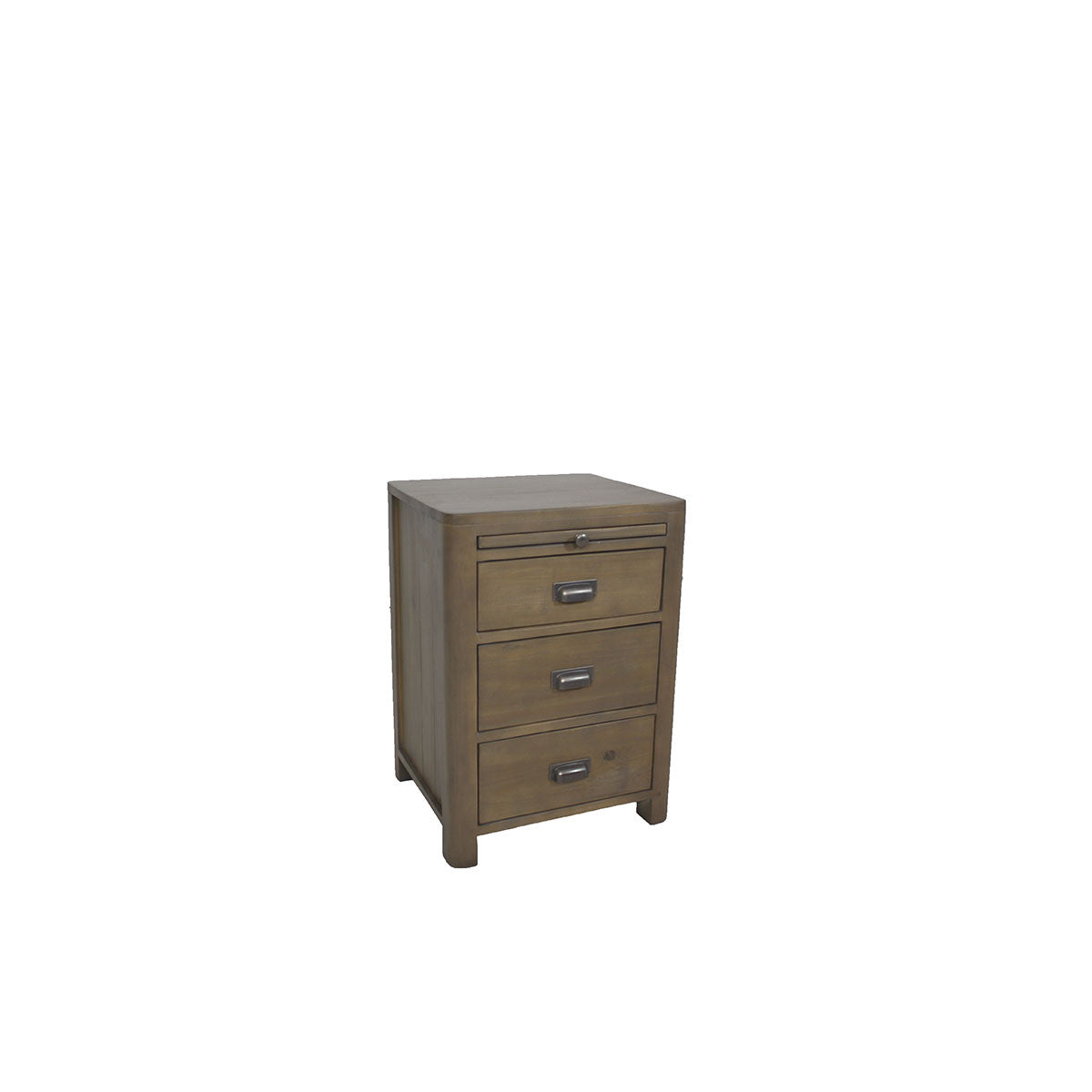 TERRENCE QUEEN 3  PIECE BEDSIDE  BEDROOM SUITE - WASHED OAK