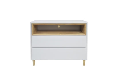 YAKIMA MULTI-FUNCTIONAL STORAGE UNIT - 800(H) x 1000(W) - HIGH GLOSS WHITE / CYPRESS