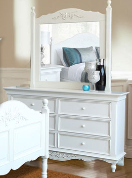SHNEIDER DRESSING TABLE WITH MIRROR - (MODEL:16-1-18-9-19-9-5-14-14-5) - AS PICTURED