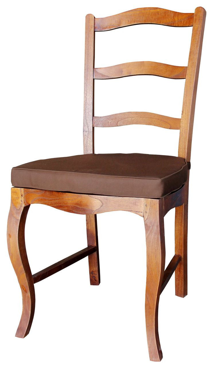 FRENCH PROVINCIAL 7 PIECE DINING SETTING WITH CUSHIONED CHAIRS  - 1600(L) X 850(W)  - LIGHT PECAN