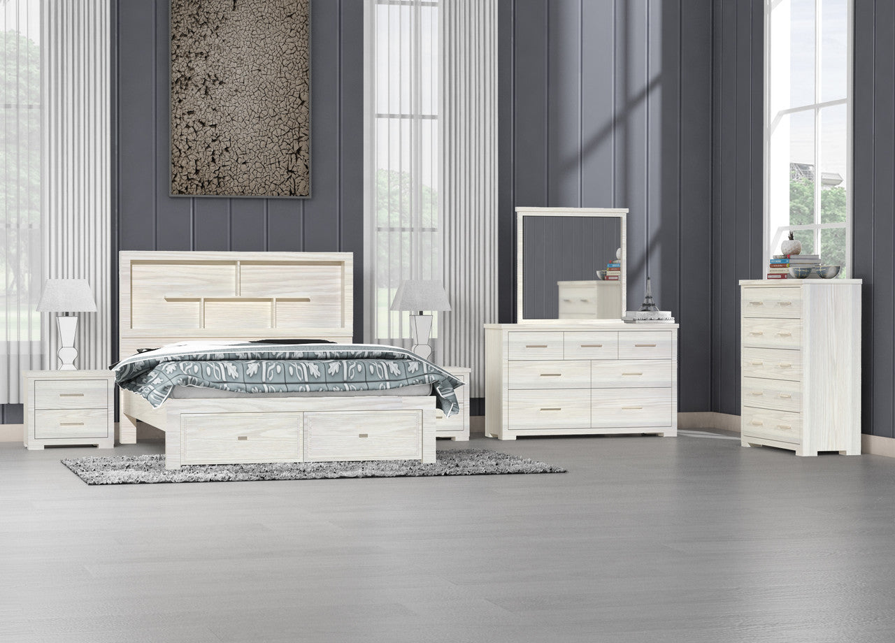 King Boston Bookend Bed - As Pictured