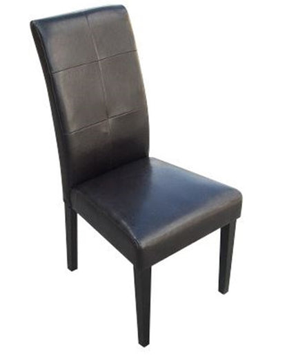 PANCHEX  (US01M)  BYCAST  LEATHER  DINING CHAIR SET x 2  - BROWN