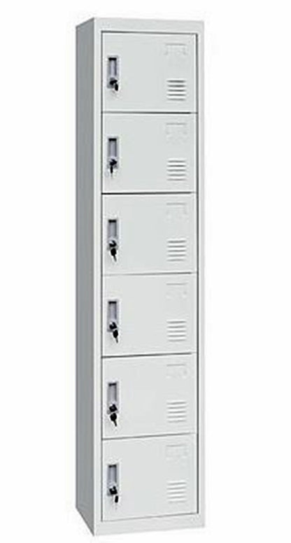 HIMONA (LLIE17)  6  x DOOR  OFFICE/ SHED/  STORAGE/ LOCKER - 350(W) - GREY
