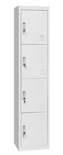 VILLIANIX  (LLIE03)  4 x DOOR STORAGE LOCKER - 380(W) x 450(D) -  GREY