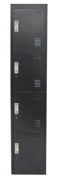 TOPAZ 4 - DOOR  STORAGE OFFICE GYM  LOCKERS (LLIE13) - 350(W) - BLACK