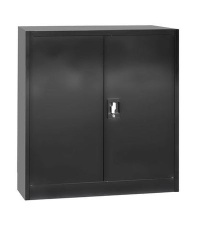 OSAVI  (LLIE26) TWO DOOR SIDE BY SIDE OFFICE - GYM - STORAGE - SHED - LOCKERS - 850(W) x 400(D)  - BLACK