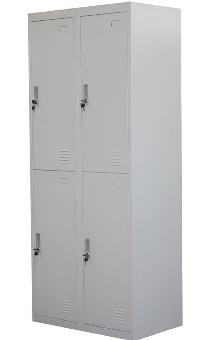 SANTEX (LLIE06) FOUR DOOR FILING STORAGE LOCKER SHED  LOCKER - 760(W) - GREY