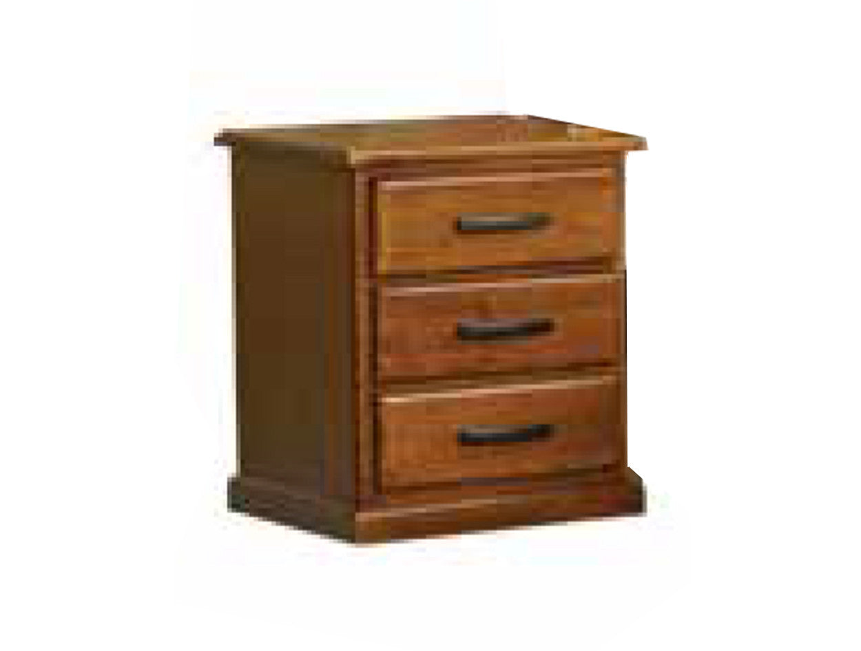 Merced 2 Drawer Bedside Table - Antique Oak