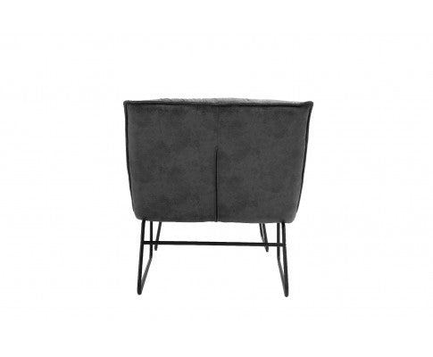 CYPRESS UPHOLSTERED LOUNGE CHAIR WITH FOOTSTOOL - DARK GREEN