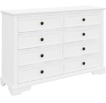 AUSTIN 8 DRAWER DRESSING TABLE - 1000(H) x 1500(W) - WHITE