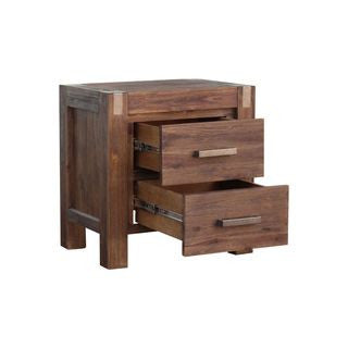 ENDLICHERI BEDSIDE TABLE - OAK OR CHOCOLATE