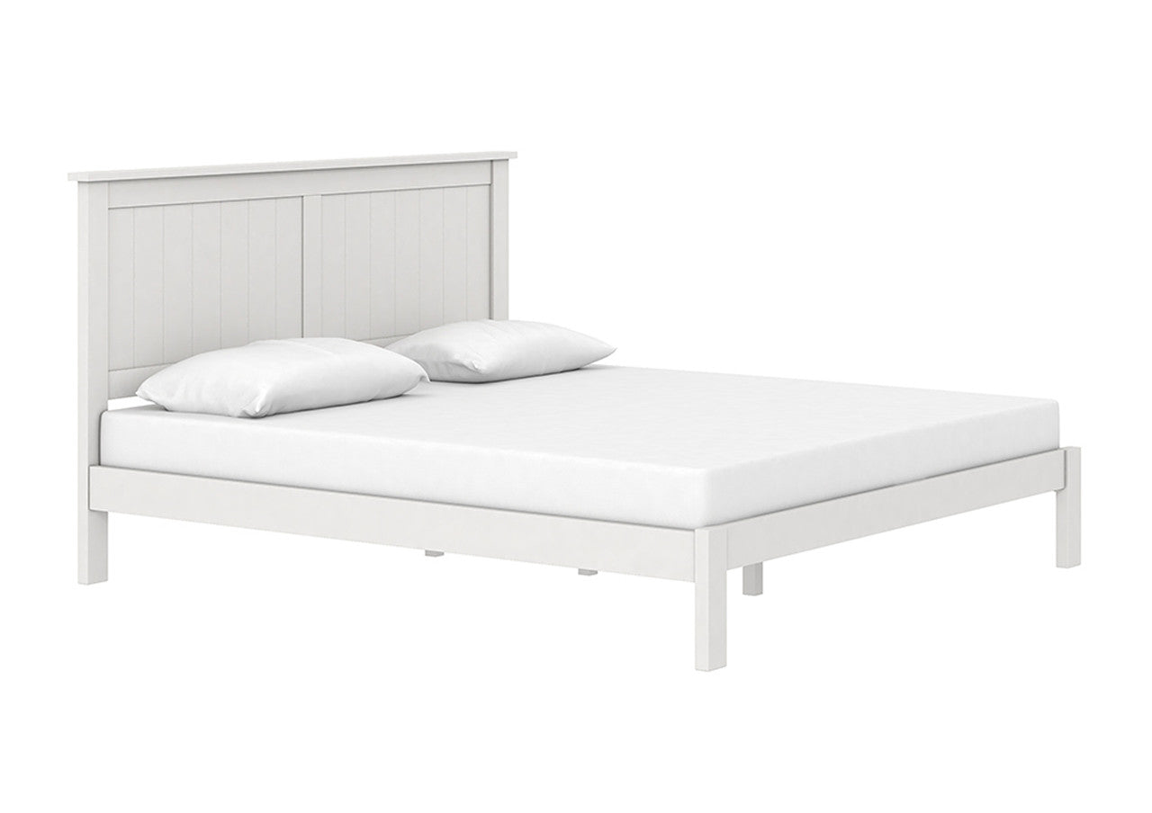 King Lillia (AUSSIE MADE) Panel Bed With Dooner Foot - Assorted Colours