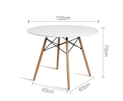 POLARIS ROUND DINING TABLE  1000(DIA) - WHITE