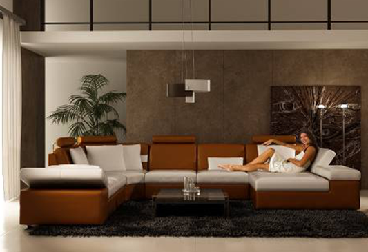 HESNEY  CHAISE  & CORNER  LOUNGE SUITE (K5014)  - CHOICE OF LEATHER AND ASSORTED COLOURS AVAILABLE
