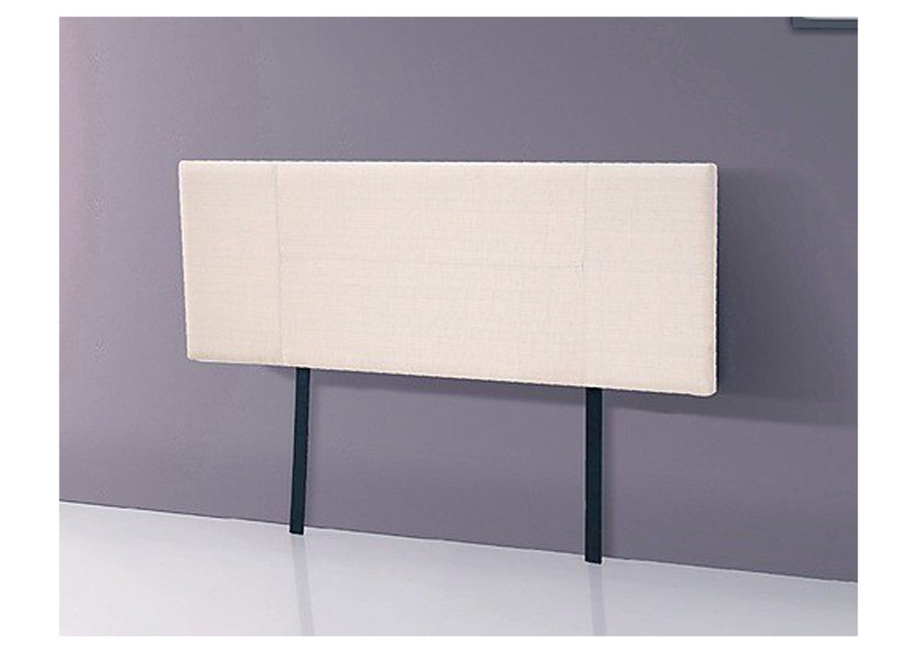 Double Adara Linen Fabric Headboard Bedhead - Beige